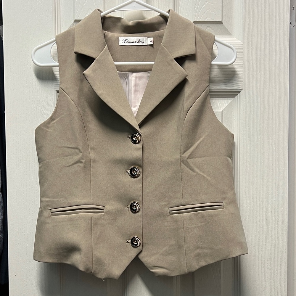 Sophisticated Beige Vest for Women